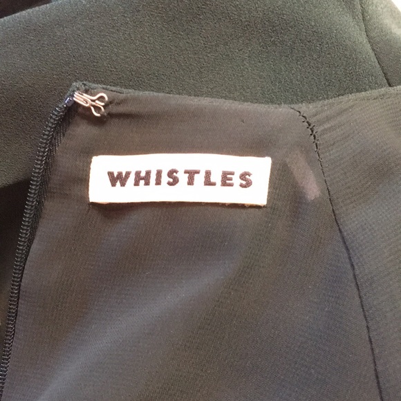 Whistles forest green belted work dress 4 - Picture 4 of 11